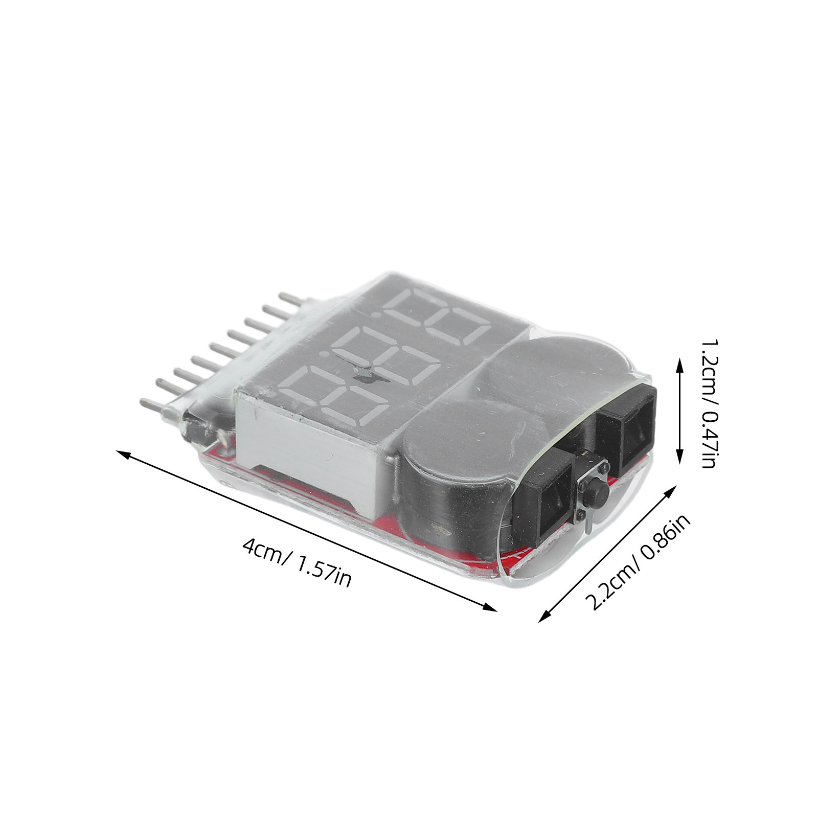 قطعتان من أجهزة فحص بطاريات ال - مراجعة Drone Battery Voltage Checker وسعره